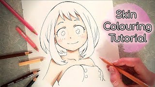 Skin Colouring Tutorial Prismacolor Pencils [upl. by Elocen]