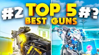 TOP 5 GUNS OFFICIAL in COD Mobile [upl. by Yul393]