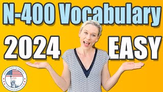 2024 N400 Vocabulary Definitions  EASY amp SIMPLE  US Citizenship Interview [upl. by Macmahon]