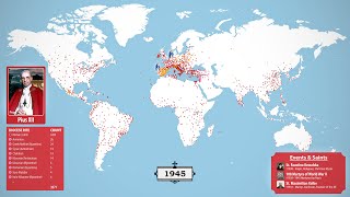 Timelapse of Every Catholic Diocese in History [upl. by Ramsey]