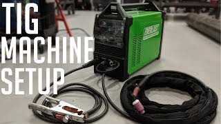 How to Setup a TIG Welder Everlast 210EXT [upl. by Dagall]