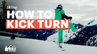 Skiing How to Kick Turn [upl. by Palua]