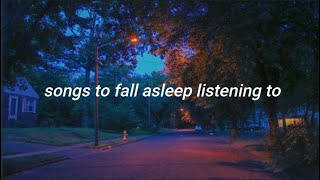 songs to fall asleep listening to an acoustic playlist [upl. by Rabaj]