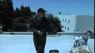 How to spray white roof coatings [upl. by Kola497]