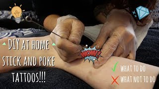 How To Do Stick and Poke Tattoos At Home  DIY Best Practices [upl. by Eldreeda]