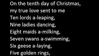 Ray Conniff  12 Days Of Christmas Lyrics [upl. by Haissi]