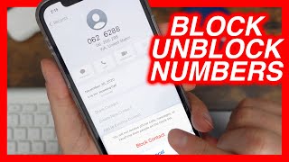 How To Block Numbers on iPhone amp How To Unblock People On iPhone 12 Pro [upl. by Acira]