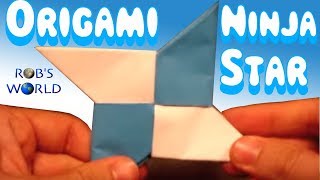 How to Make an Origami Ninja Star Shuriken  DoubleSided [upl. by Arada]