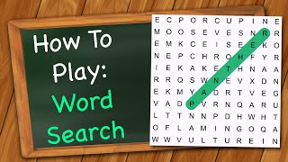 How to play Word Search [upl. by Aeniah]