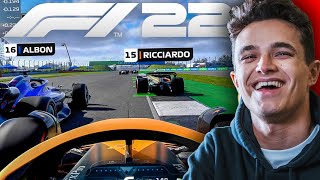 Lando Norris Plays F1 22 [upl. by Kopp]