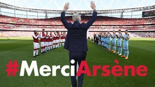 All the angles of Arsene Wengers emotional farewell speech  MerciArsene [upl. by Aloibaf38]