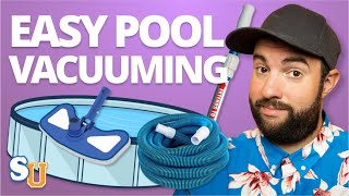 How To VACUUM A POOL Above Ground and Inground [upl. by Meehsar]