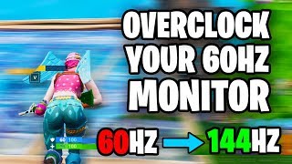 Increase Refresh rate for FREE  How to Overclock your 60Hz Monitor AMD Intel Nvidia [upl. by Annerb537]