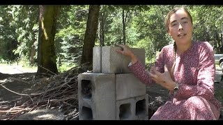 Improved Rocket Stove  Cinder Blocks EASY [upl. by Alver]