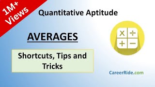 Averages  Shortcuts amp Tricks for Placement Tests Job Interviews amp Exams [upl. by Adarbil]