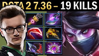 Templar Assassin Dota 2 736 Miracle with 19 Kills and Desolator  TI13 [upl. by Ahsiekal]