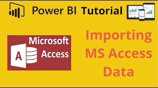 How to connect power bi with Microsoft access database and import data [upl. by Cohby530]