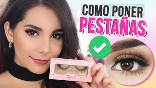 CÓMO PONER PESTAÑAS POSTIZAS FÁCIL PASO A PASO Tips ♥ Jimena Aguilar [upl. by Dennard930]