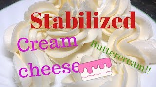 My Stabilized Cream Cheese Buttercream frosting [upl. by Jacquie]