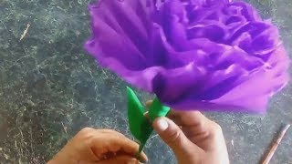 CÓMO HACER FLORES DE PAPEL CREPÉ y hacer coronas para el dia de muertos HOW TO MAKER FLOWER PAPERS [upl. by Ahser]