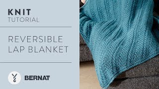 Knit Reversible Lap Blanket [upl. by Kinny]