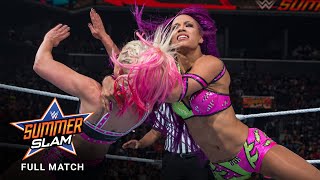 FULL MATCH  Alexa Bliss vs Sasha Banks  Raw Womens Title Match SummerSlam 2017 [upl. by Fulmer623]