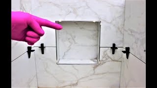 Modern Shower Niche and Trim How To [upl. by Ahseit]