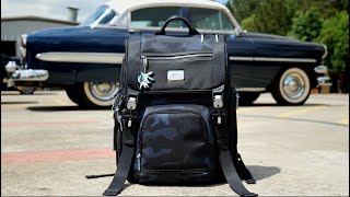 Tumi Alpha Bravo Lark Review  A Sturdy Flap Backpack [upl. by Mehetabel]