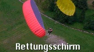 Rettungsschirm  Performance Training Lehrfilm des DHV 3 Min [upl. by Lynnea]