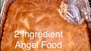 ANGEL FOOD CAKE  2 INGREDIENT [upl. by Marlena]