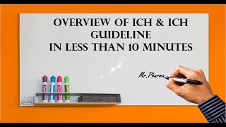 OVERVIEW OF ICH amp ICH GUIDELINES IN LESS THAN 10 MINUTES  PHARMA PORTAL [upl. by Leandro]