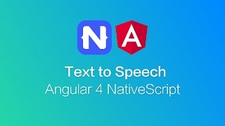 NativeScript Text to Speech with Angular [upl. by Luciano]