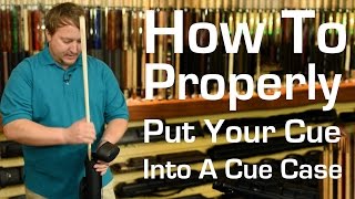 How To Properly Put Your Pool Cue In a Case [upl. by Isis609]