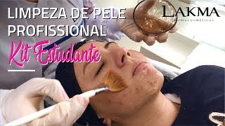 Limpeza de Pele Profissional Kit Estudante  Lakma [upl. by Kachine]