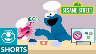 Sesame Street Ants on a Log  Cookie Monsters Food Challenge 2 [upl. by Ecyaj]