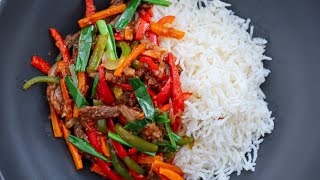 How To Make DELICIOUS BEEF STIR FRY in 30 MINUTES [upl. by Higginbotham]