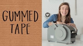 How to Use Gummed Paper Tape [upl. by Ainocal]