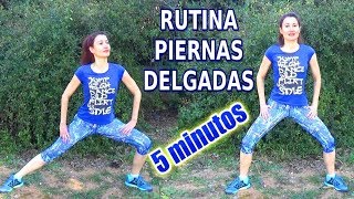 Piernas Delgadas y Glúteos Firmes en 5 minutos  Rutina Principiantes [upl. by Attalanta841]