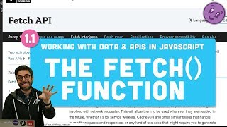 11 fetch  Working With Data amp APIs in JavaScript [upl. by Halland]