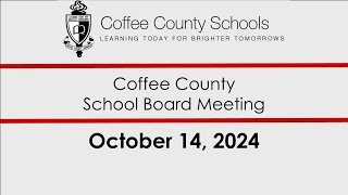 Coffee County School Board Meeting [upl. by Spector]