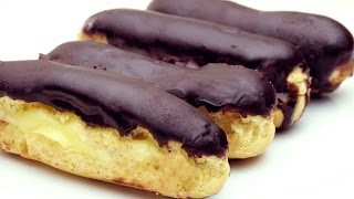 Easy Chocolate Eclairs Recipe [upl. by Resneps]