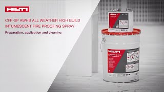 HOW TO use the Hilti CFPSP AWHB Intumescent Fire Proofing Spray [upl. by Michaud]