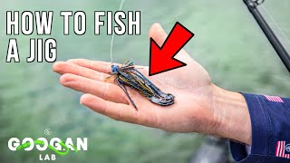 HOW TO FISH A JIG  BASS FISHING BASICS [upl. by Atteuqehs]