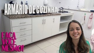 Como fazer Armário de cozinha  Balcão da Pia  Rebeca Salvador DIY [upl. by Dennett]