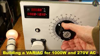 Building a VARIAC for 1000W and up to 270V AC [upl. by Seraphine]