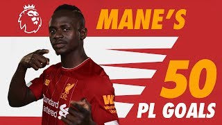 Sadio Manes first 50 Premier League goals for Liverpool  Screamers late winners and more [upl. by Frost]