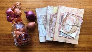 How I dye paper with ONION SKINS [upl. by Berl]