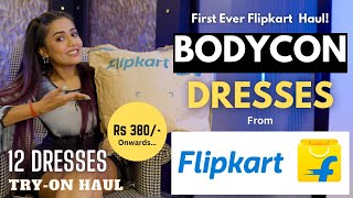 Trendy Bodycon Dresses from FLIPKART 😍 Tryon  Honest Review  gimaashi [upl. by Ellebanna]