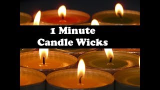 How to Make Your Own Candle Wicks 1 Minute [upl. by Atnohsal]