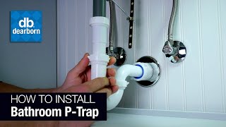 How to Install a Plastic Bathroom PTrap [upl. by Elurd]